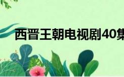 西晋王朝电视剧40集在线看（西晋王朝）