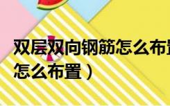 双层双向钢筋怎么布置广联达（双层双向钢筋怎么布置）