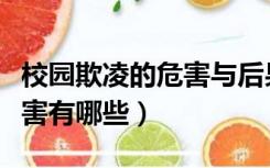校园欺凌的危害与后果是什么（校园欺凌的危害有哪些）
