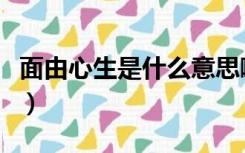 面由心生是什么意思啊（面由心生是什么意思）