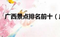 广西景点排名前十（广西景点排名大全集）