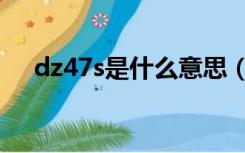 dz47s是什么意思（dz47s是什么意思）
