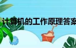 计算机的工作原理答案（计算机的工作原理）