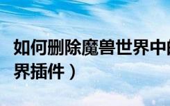 如何删除魔兽世界中的账号（如何删除魔兽世界插件）