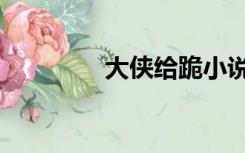 大侠给跪小说（大侠给跪）
