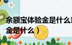 余额宝体验金是什么意思要还吗（余额宝体验金是什么）