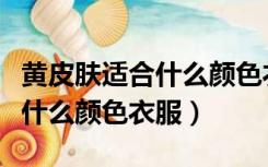 黄皮肤适合什么颜色衣服不显黑（黄皮肤适合什么颜色衣服）