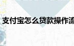 支付宝怎么贷款操作流程（支付宝怎么贷款）