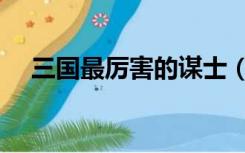 三国最厉害的谋士（三国最厉害的谋士）