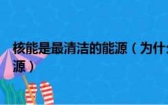 核能是最清洁的能源（为什么说核能是高效清洁和安全的能源）