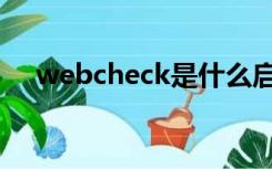 webcheck是什么启动项（webcheck）