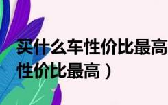 买什么车性价比最高2022年15万（买什么车性价比最高）
