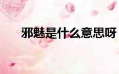 邪魅是什么意思呀（邪魅是什么意思）