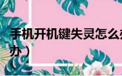 手机开机键失灵怎么办（手机开机键失灵怎么办）