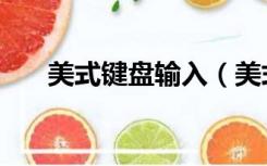 美式键盘输入（美式键盘输入法下载）