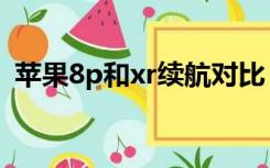 苹果8p和xr续航对比（苹果8p和xr哪个好）