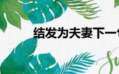 结发为夫妻下一句（结发为夫妻）