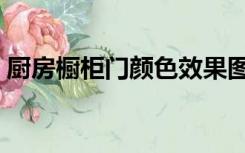 厨房橱柜门颜色效果图（厨房橱柜门板宽度）