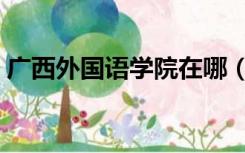 广西外国语学院在哪（广西外国语学院宿舍）