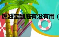 燃油宝到底有没有用（燃油宝到底有没有用）