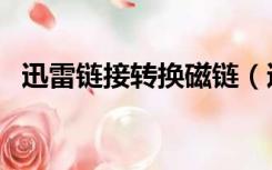 迅雷链接转换磁链（迅雷链接转换百度云）