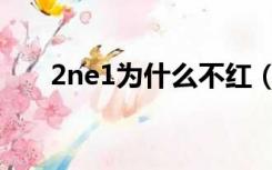 2ne1为什么不红（2ne1为什么解散）