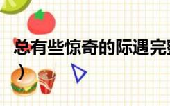 总有些惊奇的际遇完整版（总有些惊奇的际遇）