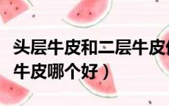头层牛皮和二层牛皮优缺点（头层牛皮和二层牛皮哪个好）
