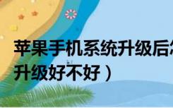 苹果手机系统升级后怎么还原（苹果手机系统升级好不好）