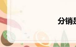 分销是什么