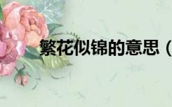 繁花似锦的意思（繁花似锦的意思）