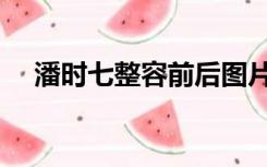 潘时七整容前后图片（潘时七整容前后）