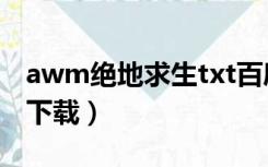 awm绝地求生txt百度云（awm绝地求生txt下载）