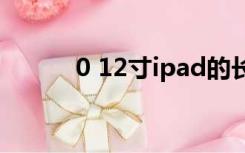 0 12寸ipad的长宽是多少厘米？