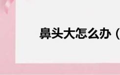 鼻头大怎么办（鼻头大怎么办）