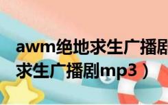 awm绝地求生广播剧第二季合集（awm绝地求生广播剧mp3）