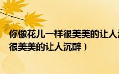 你像花儿一样很美美的让人沉醉让我忘了我（你像花儿一样很美美的让人沉醉）