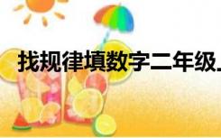 找规律填数字二年级上册（找规律填数字）