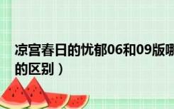 凉宫春日的忧郁06和09版哪个好（凉宫春日的忧郁06和09的区别）