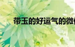 带玉的好运气的微信名（带玉的好处）