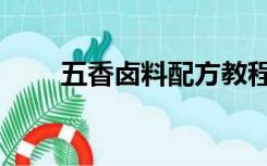 五香卤料配方教程（五香卤料配方）
