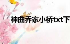 神曲乔家小桥txt下载（神曲乔家小桥）