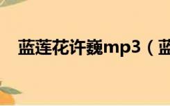 蓝莲花许巍mp3（蓝莲花许巍mp3下载）