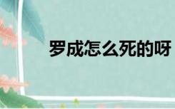 罗成怎么死的呀（罗成怎么死的）