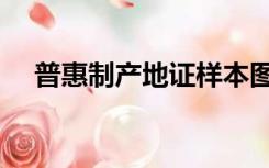 普惠制产地证样本图片（普惠制产地证）