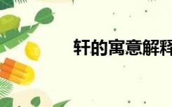 轩的寓意解释（轩的寓意）