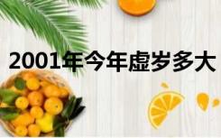 2001年今年虚岁多大（2001年今年多少岁）
