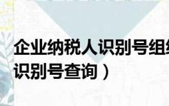 企业纳税人识别号组织机构代码（企业纳税人识别号查询）