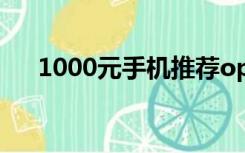 1000元手机推荐oppo（1000元手机）