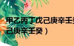 甲乙丙丁戊己庚辛壬癸是啥意思（甲乙丙丁戊己庚辛壬癸）